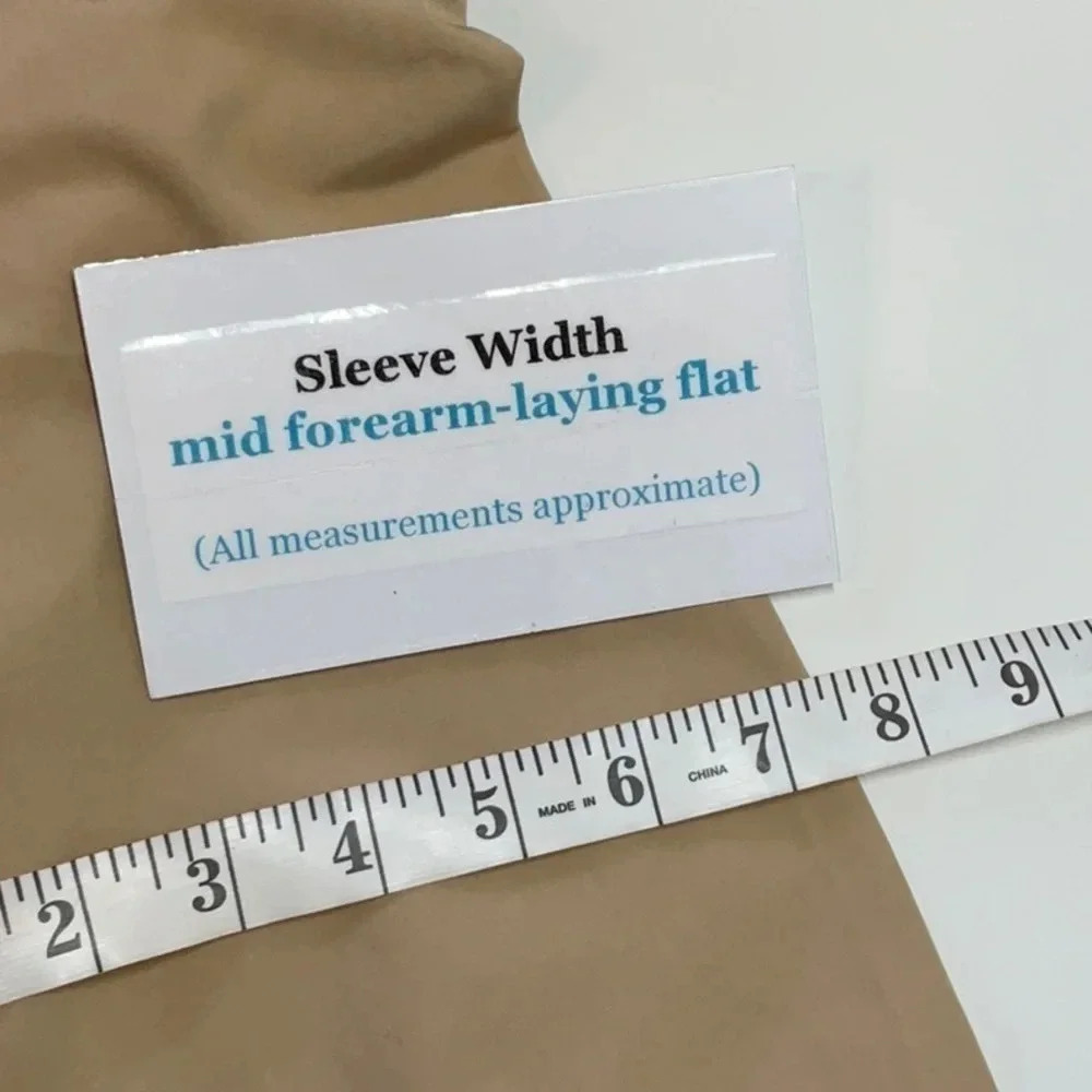 Chico’s Tan Snap Button Down Jacket Size: 8-10 (Chico’s Size 1) - Picture 10 of 10